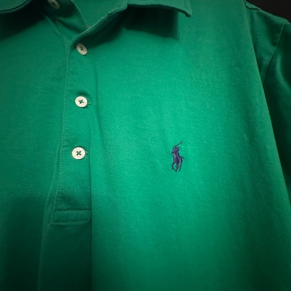 Polo Golf by Ralph Lauren Classic Green Polo Shirt - Picture 3 of 7